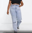 Plus Size Fashion Jeans Women's Trousers Fat Women's Trousers