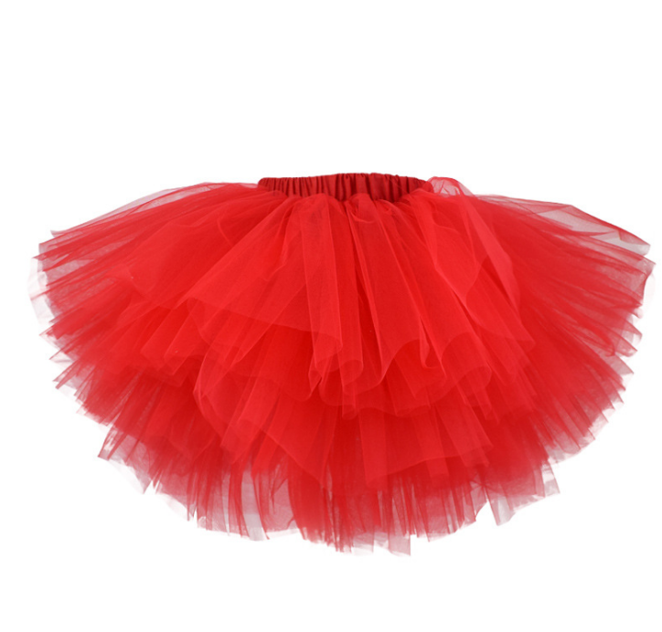 Halloween costume girls 6 layer tutu fluffy tulle little princess dance petticoat TUTU multi-layer skirt