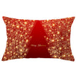 Christmas peach leather pillowcase
