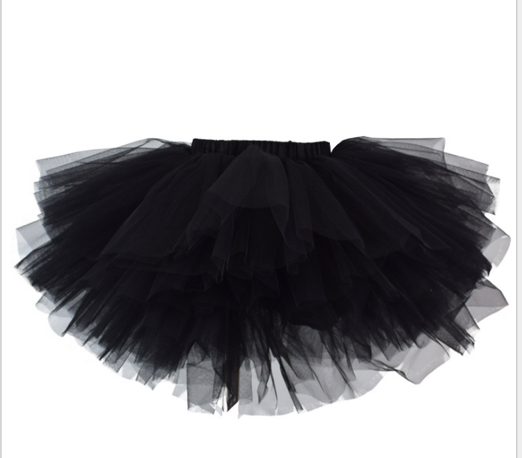 Halloween costume girls 6 layer tutu fluffy tulle little princess dance petticoat TUTU multi-layer skirt