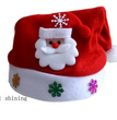 Christmas Decorations Non-woven Cartoon Applique Luminous Hat