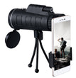 Compatible with Apple, Monocular Telescope Zoom Scope with Compass Phone Clip Tripod