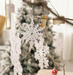 Christmas Decoration Acrylic Transparent Snowflake Christmas Tree Decoration Pendant DIY Christmas Decor For Home