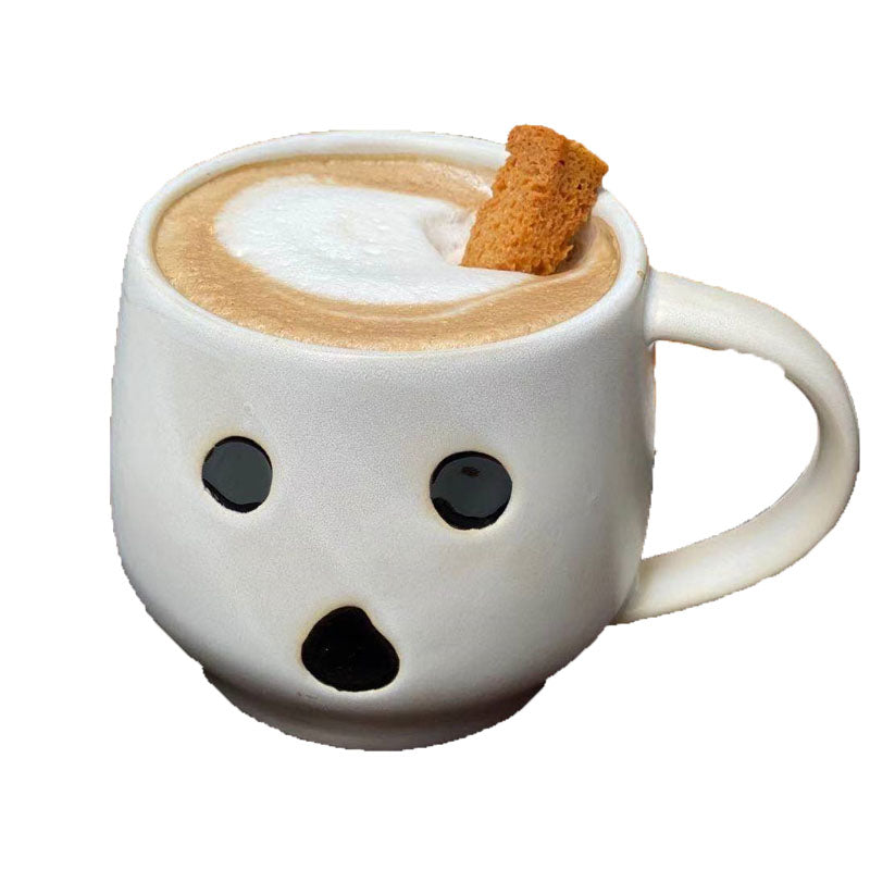 Matte Ceramic Halloween Funny Pumpkin