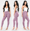 Women's Plus Size Pure Color Cotton Trousers Lace-up Pencil Pants