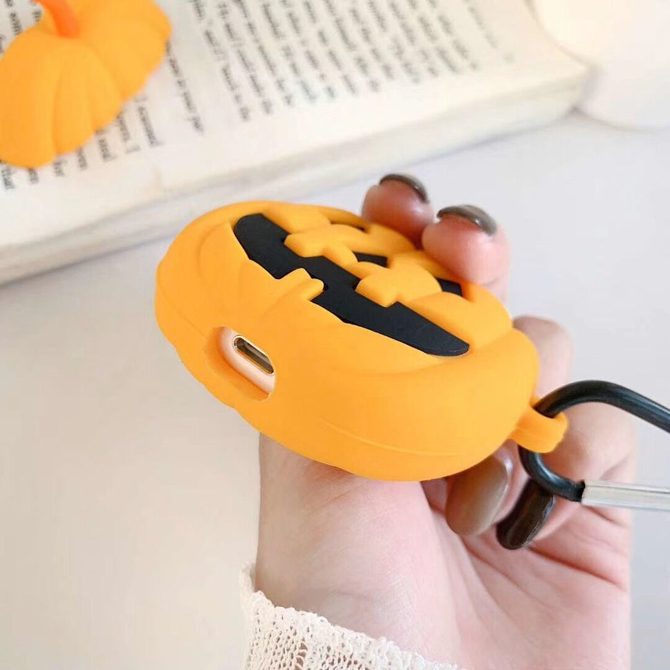Halloween Pumpkin Headset Protective Cover Silicone