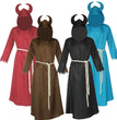 Halloween Medieval Horns Death Devil Wizard Cloak Cospiay Costume