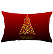 Christmas peach leather pillowcase