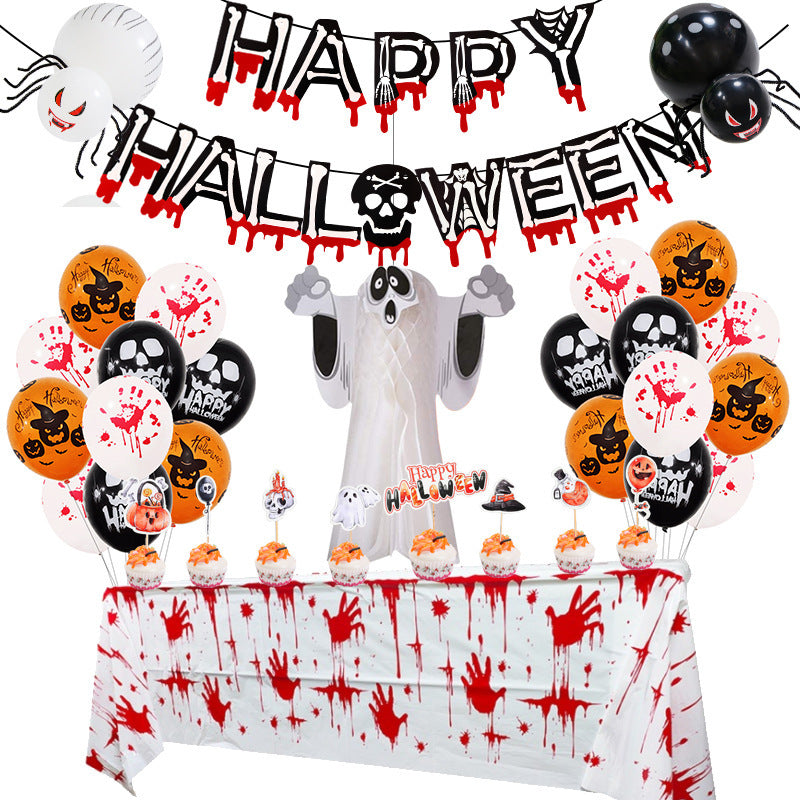 Halloween Aluminum Film Balloon Pumpkin Head Bat Spider