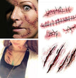 Halloween Horror Wound Realistic Blood Scar Scar Pattern Sticker