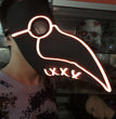 Halloween Mask glowing beak mask