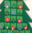 Decorated felt Christmas tree