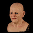 Old man mask white hair white beard headgear halloween