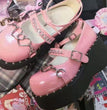 Patent Leather Halloween Leather Shoes Thick Bottom Round Toe Platform