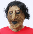 Latex Horror Face Halloween Mask With Black