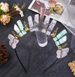 Natural Crystal Halloween Crown Hair Clasp