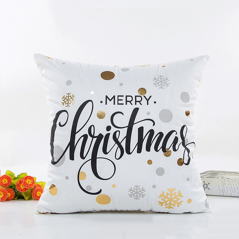 Bronzing Christmas pillowcase