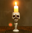 Three-dimensional Skull Column Candlestick Home Decoration