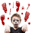 Halloween blood fingermark stickers