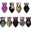 Halloween clown print triangle scarf