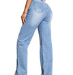 Casual High Waist Loose Denim Trousers