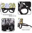 2024 New Year Party Funny Holiday Decorative Glasses Photo Props Glasses Frame