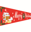 Christmas decorations Christmas couplets curtains Christmas banners pull flags Christmas curtains hanging flags window pendants