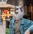 Halloween Latex Animal Headgear Performance Props