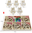 Rustic Wooden Christmas Tree Pendant
