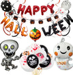 Skull pull flag spiral pendant Halloween balloon