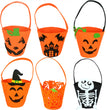 Halloween Pumpkin Bag Non-woven Portable Pumpkin Bucket