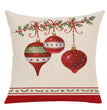 Christmas linen pillowcase