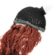 Halloween handmade hat with wig and horns