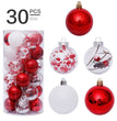 6cm/30Pcs transparent christmas ball set