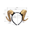 New horn antlers headband wide headband Christmas Halloween resurrection exaggerated headwear