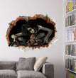 Halloween Decoration 3d See Fear Broken Bloody Ghost Sticker Halloween Party Decoration DIY ZM