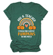 Pumpkin Love Rainbow Halloween Short Sleeve T-Shirt
