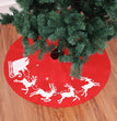 Christmas Elk Printing Christmas Tree Skirt Decoration Venue Props