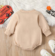 Halloween Pumpkin Alphabet Cartoon Romper Long Sleeve