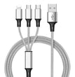 3 In 1 USB Cable For 'IPhone XS Max XR X 8 7 Charging Charger Micro USB Cable For Android USB TypeC Mobile Phone Cables