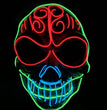 Halloween skull LED glowing mask