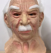 Old man mask white hair white beard headgear halloween