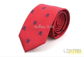 Polyester skull tie Halloween party accessories