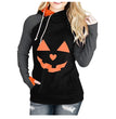 Halloween pumpkin printed women's sweater