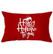 Christmas peach leather pillowcase