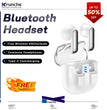 KRUNCHE Bluetooth Headphones Wireless Earbuds with Wireless Charging Wireless Headphones for Smart Phone Laptop Computer Sports