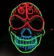 Halloween skull LED glowing mask