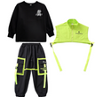 Children's Hip-hop Costumes Summer Functional Wind Short Sleeves