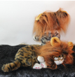 Funny Pet Hat For Small Dogs Cats Hat Emulation Lion Hair Mane Ears Head Cap Scarf Pet Halloween Festival Costume