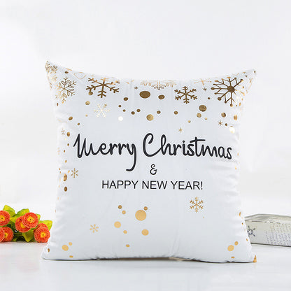 Bronzing Christmas pillowcase
